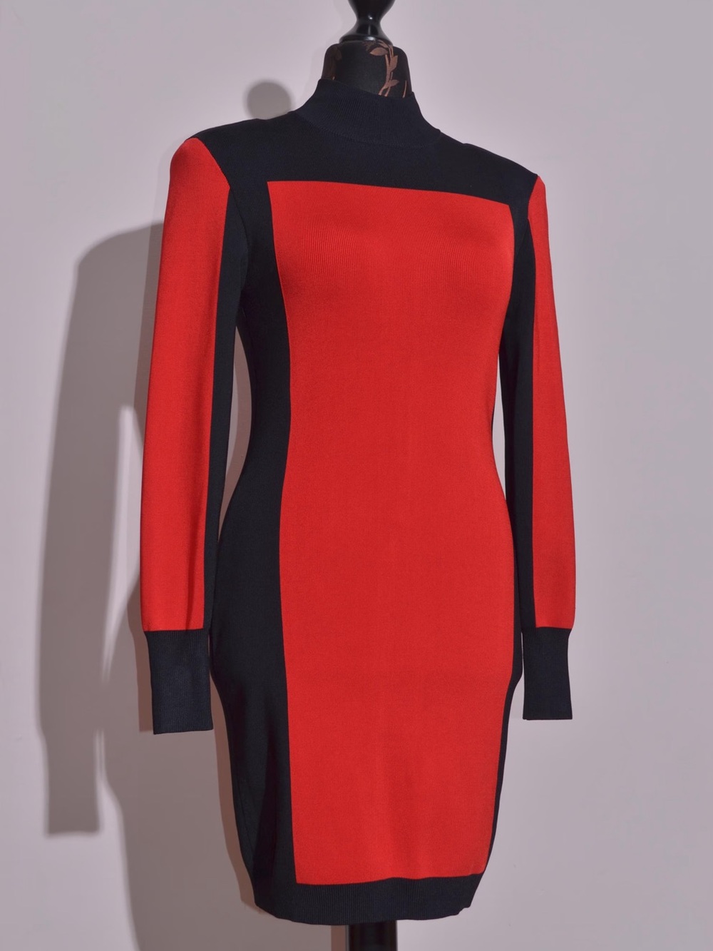 Colorblock Red Balmain Dress & d - Picture 3 of 7